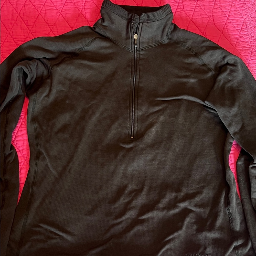 Patagonia Men's Black Zip-Up Sweater